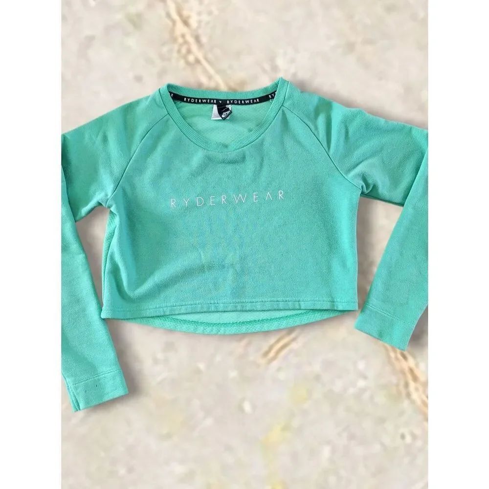 Bundle 🔥 Ryderwear TNA Golden Women's Smalls Cropped Pullover Sweatshirt